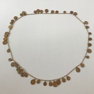 AUTHENTIC House of Harlow Long Gold Coin Necklace
